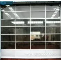 Aluminum Full Vision Tempered Glass Sectional Garage Doors